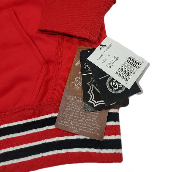 NHL Calgary Flames Red Zip up Sweater - Picture 9 of 9
